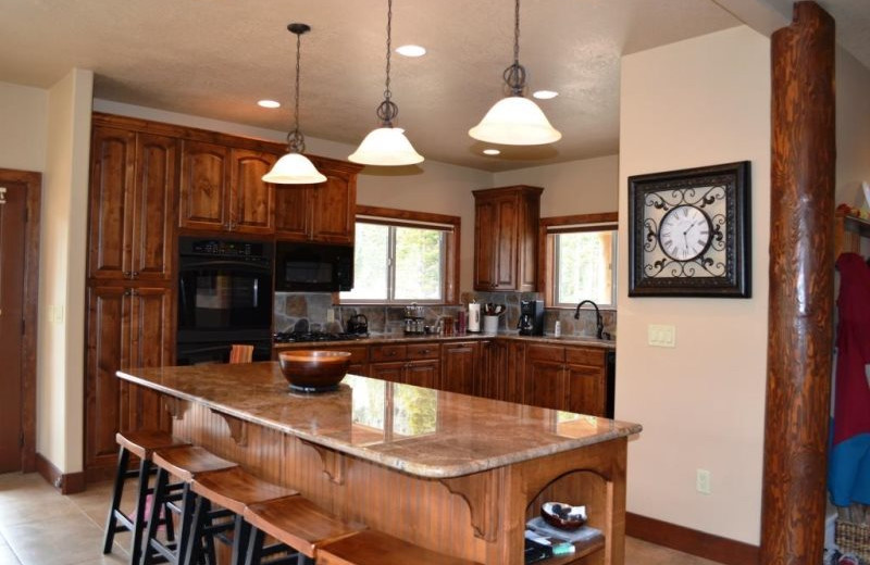 Vacation rental kitchen at Brian Head Vacation Rentals.