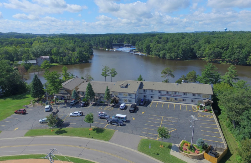 Aerial view of Cliffside Resort & Suites.