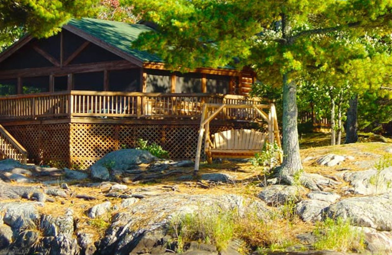 Cabin exterior at Northern Lights Resort Outfitting & Youth Quest.