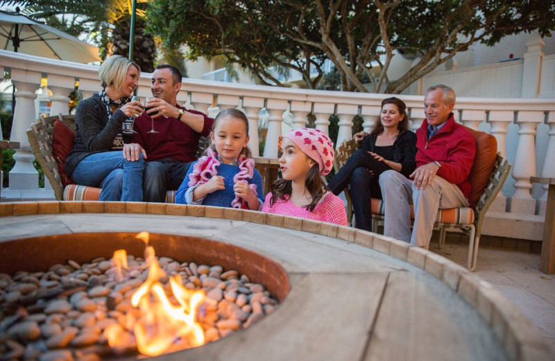 Bonfire at The King and Prince Beach & Golf Resort.