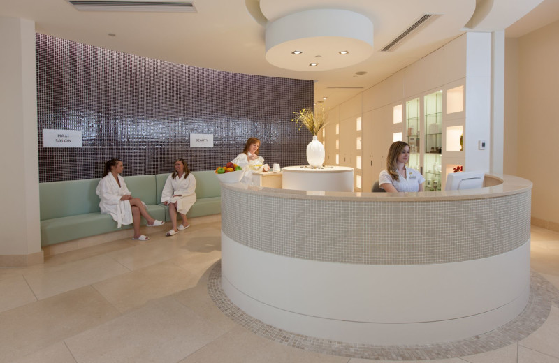 Spa lobby at Sparkling Hill Resort.