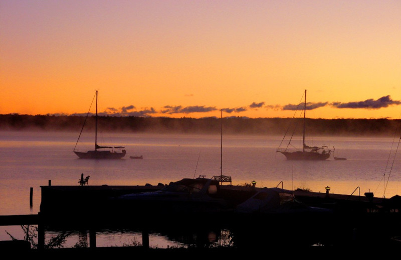 Sunset at Rowleys Bay Resort.