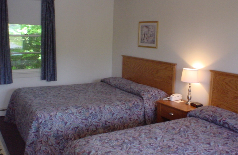 Guest room at Highland Lake Resort.