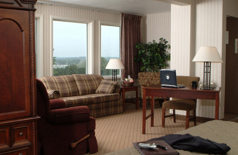 Guest room at Evergreen Resort.