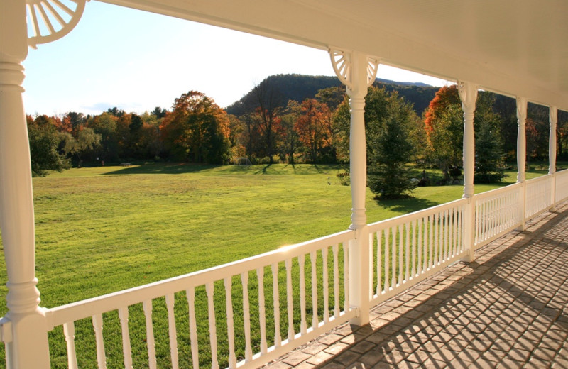 Porch view at Snowflake Inn.