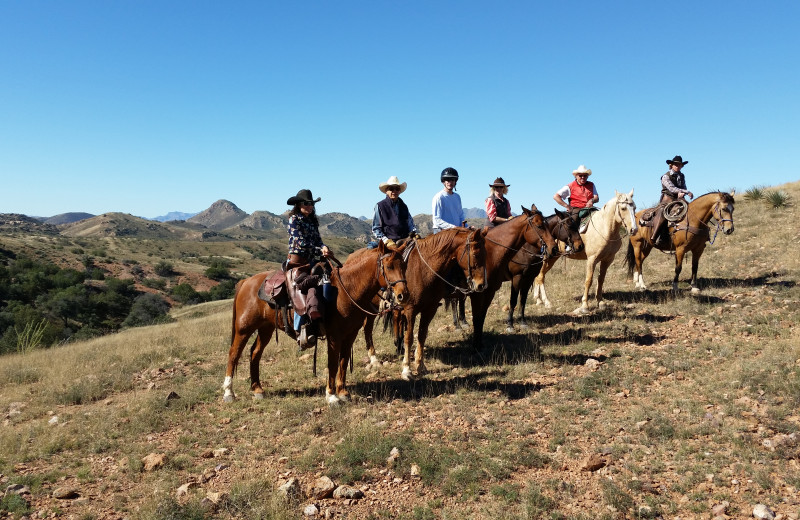 Horseback riding at Circle Z Ranch.