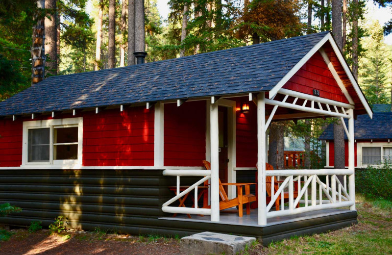 Cabin exterior at Johnston Canyon Lodge & Bungalows.