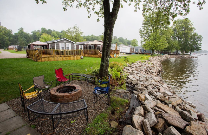 Cottage exterior at Great Blue Resorts- McCreary's Beach Resort.