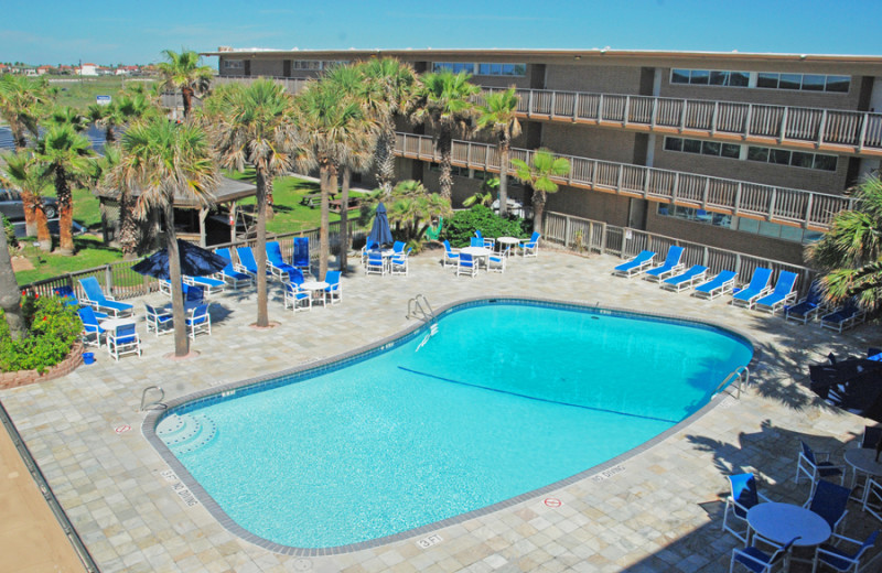 Outdoor pool at Island House Beach Front Condominiums.