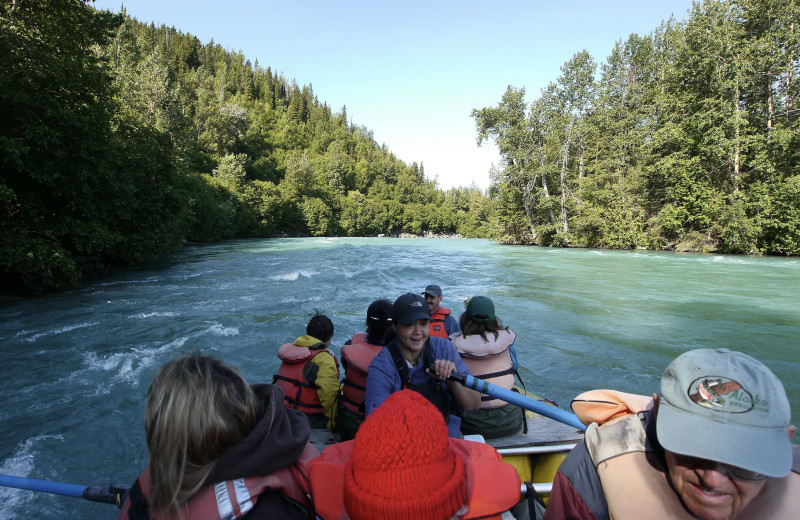 Rafting at Gwin's Lodge & Kenai Peninsula Charter Booking Service.