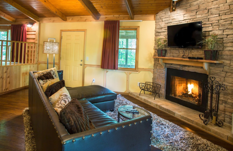 Guest room at Forrest Hills Resort.