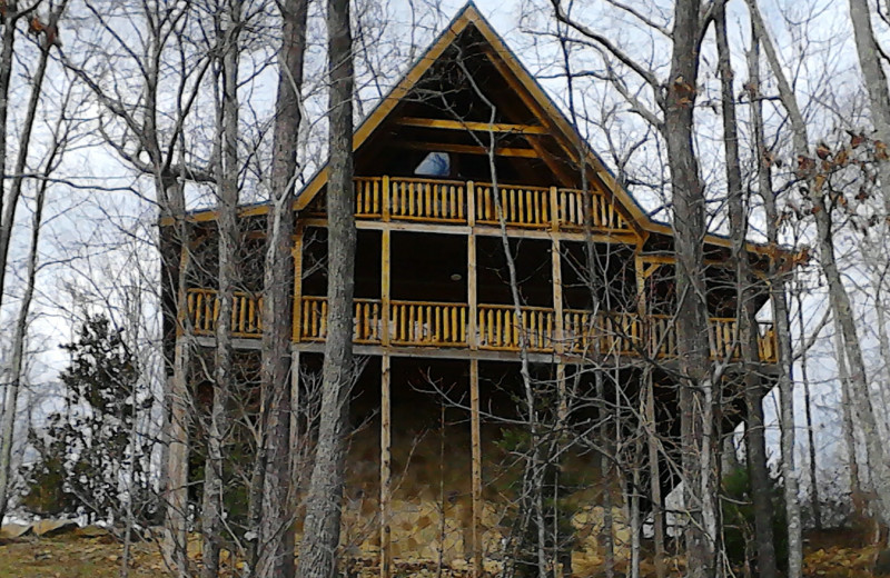 Cabin Exterior at A Smoky Getaways