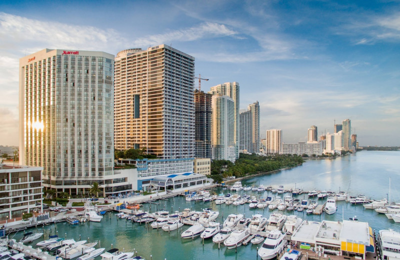 Exterior view of Miami Biscayne Bay Hotel.