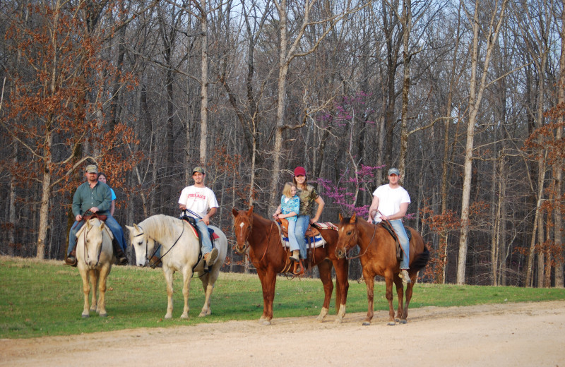 Horseback riding at Goodman Ranch.