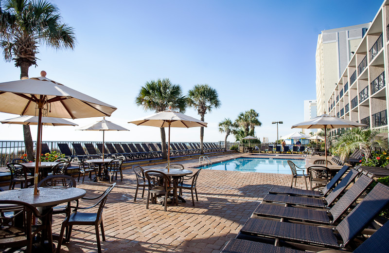 Patio at Compass Cove Resort.