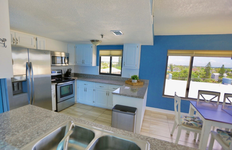 Guest room at Shoreline Island Resort.