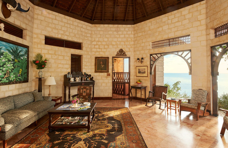 Guest living room at Bluefields Bay Villas.