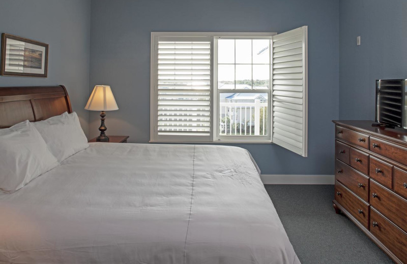 Guest room at Bluewater Resort and Marina.