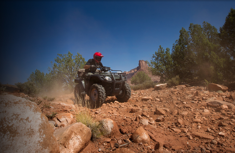 Ridding Atv's at Gateway Canyons Resort 