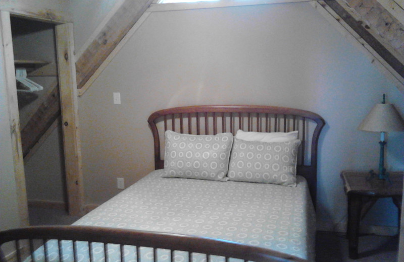 Cabin Bedroom at A Smoky Getaways