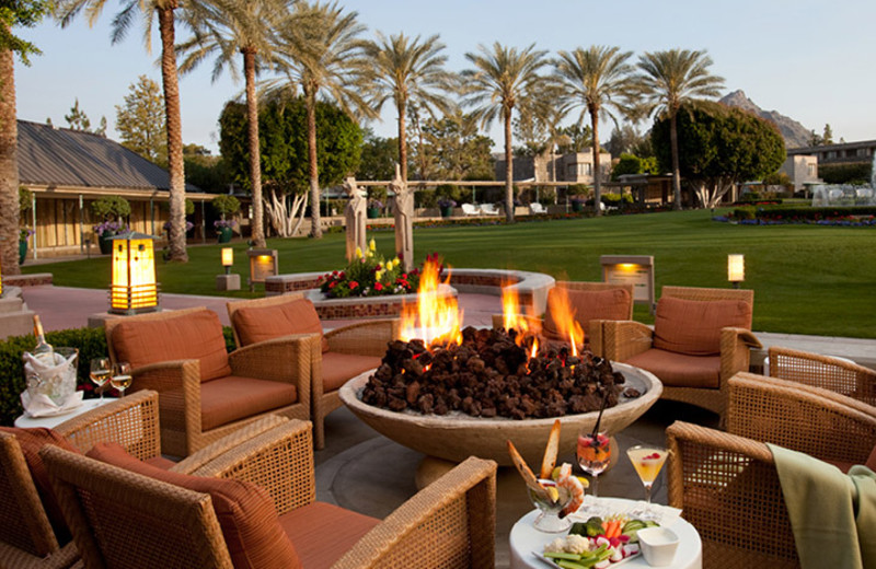 Fire Pit View at Arizona Biltmore Resort