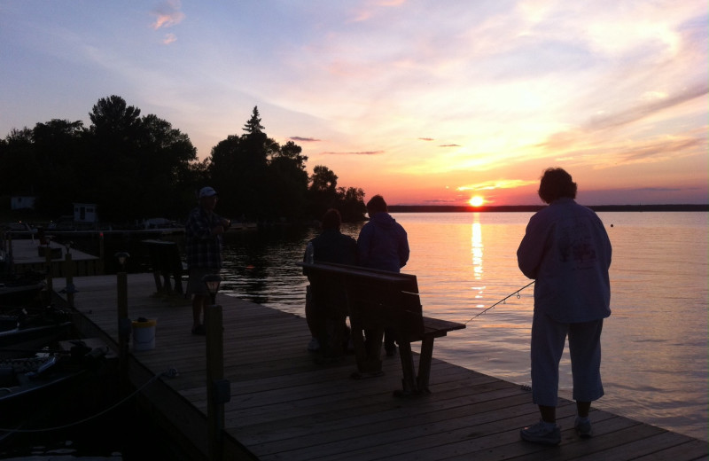 Lake view at Pine Tree Cove Resort.