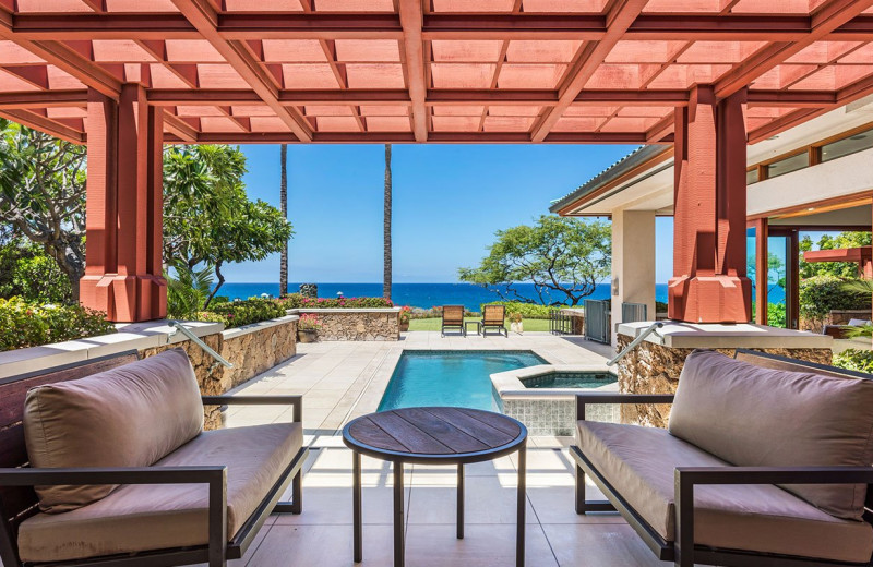 Outdoor pool at Mauna Kea Beach Hotel.