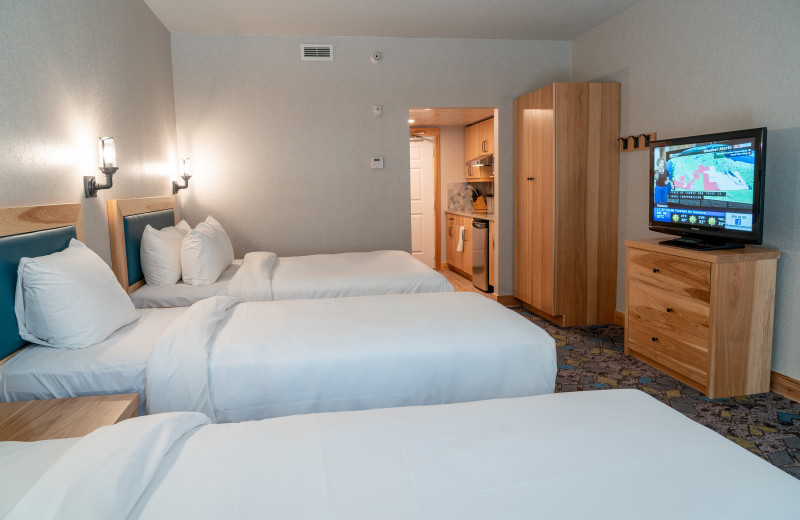 Guest room at Tunnel Mountain Resort