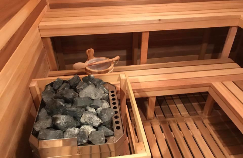 Sauna at Acorn Lodge.