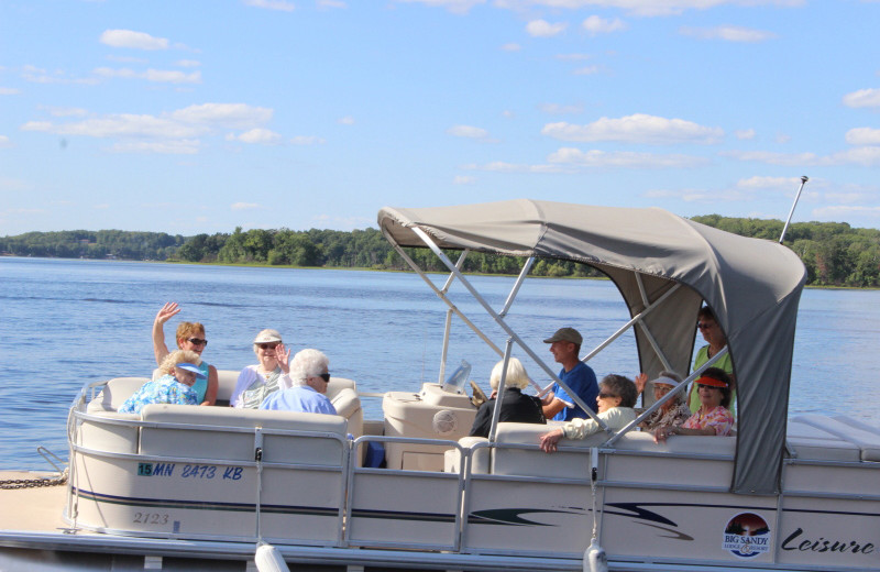 Pontoon at Big Sandy Lodge & Resort.