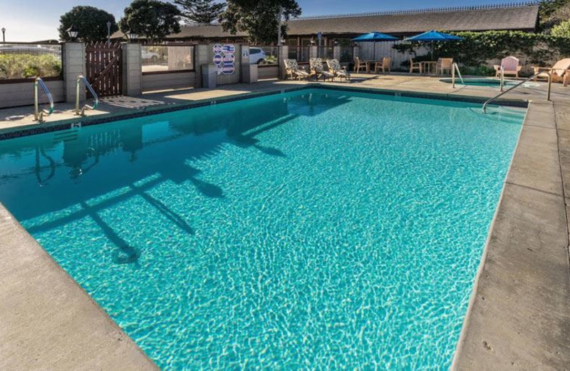 Outdoor pool at Sea Otter Inn.