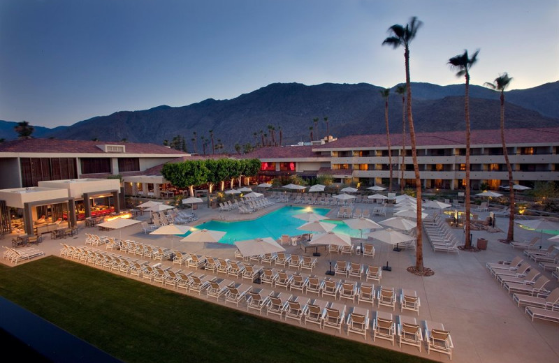 Outdoor pool at Hilton Palm Springs Resort.