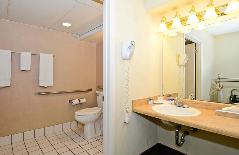 Guest bathroom at America's Best Value Inn - Benton Harbor.