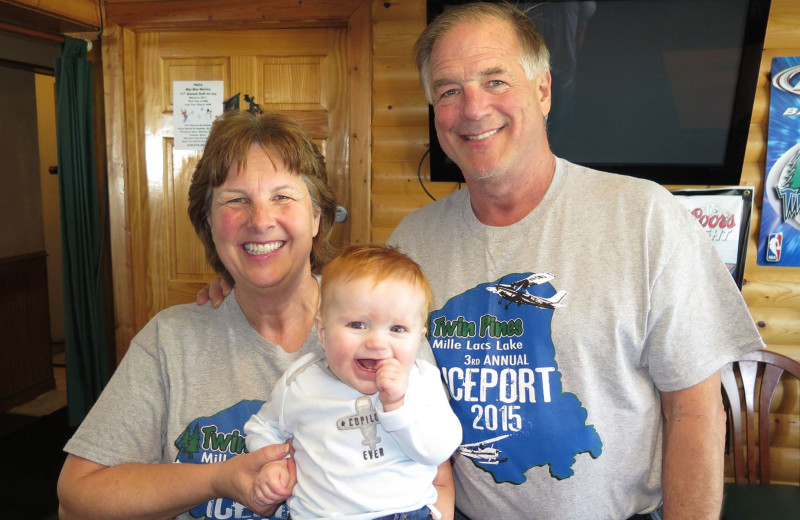 Family at Twin Pines Resort.