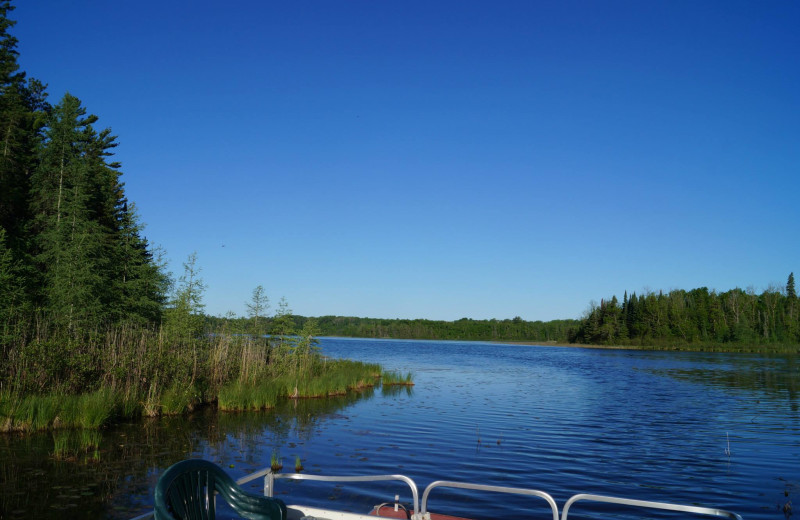 Lake view at Anderson's Starlight Bay Resort.