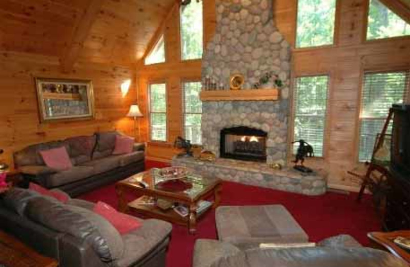 Living Room at JP Ridgeland Cabin Rentals