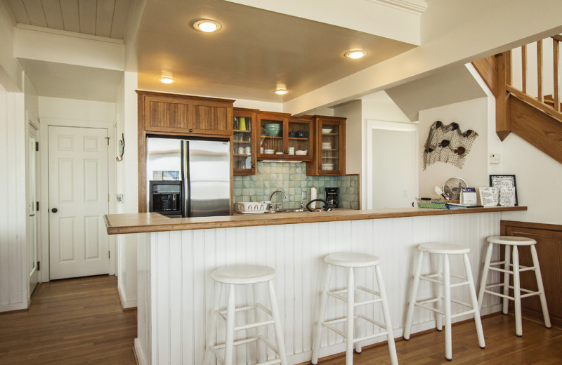 Rental kitchen a tOak Island Accomodations.