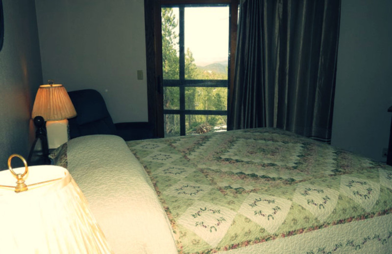 Rental bedroom at Edelweiss Mountain Lodging.