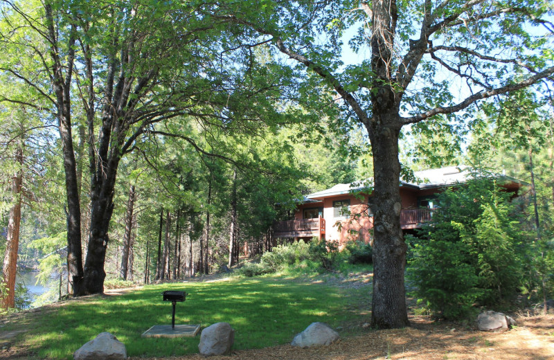 Cabin exterior at Mount Shasta Resort.