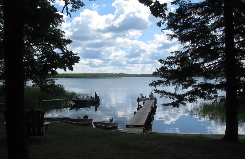 Lake view at Pioneer Resort.