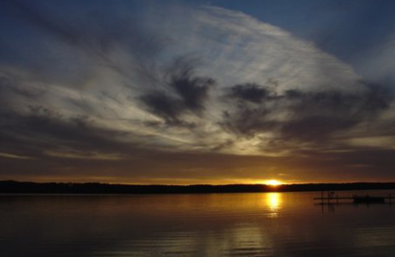Sunset at East Shorewood Cottages