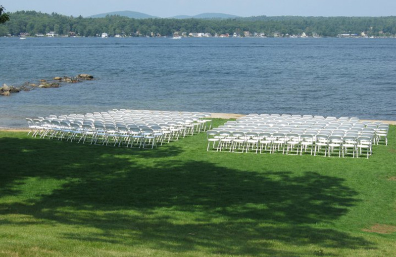Wedding ceremony at The Margate on Winnipesaukee.
