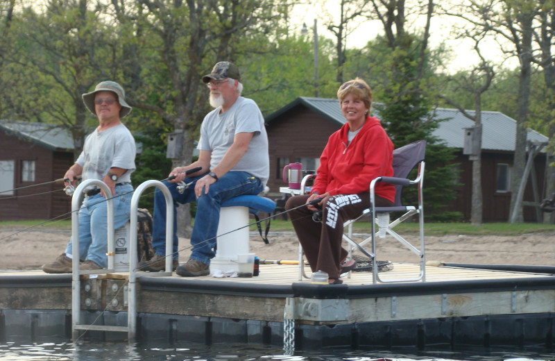 Fishing at Island View Resort.