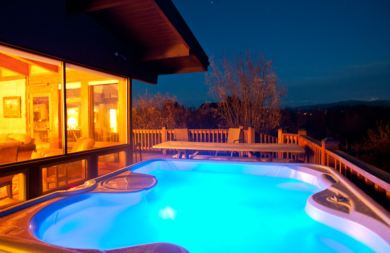 Vacation rental pool at Cabin and Company.