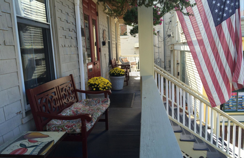 Porch at Admiral Fitzroy Inn.