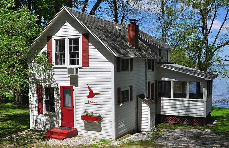 Cabin exterior at Tyler Place Family Resort.