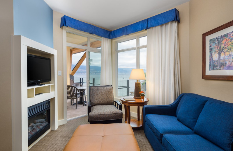 Guest room at Summerland Waterfront Resort.