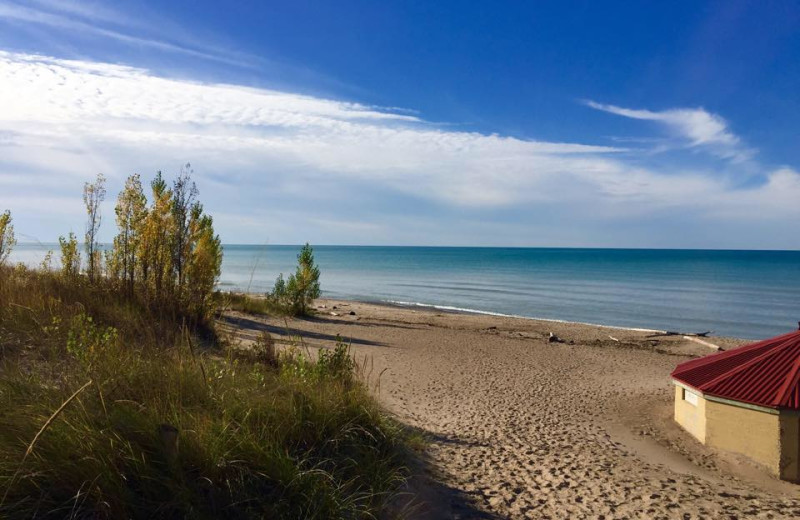 Beach at Oakwood Resort.