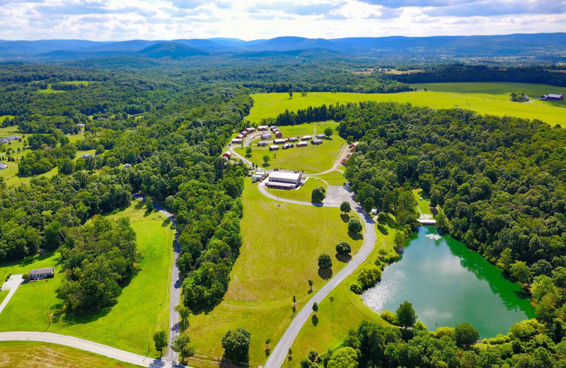 Aerial view of The Lodges at Gettysburg.