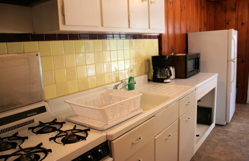 Guest kitchen at Lynnhurst Family Resort.